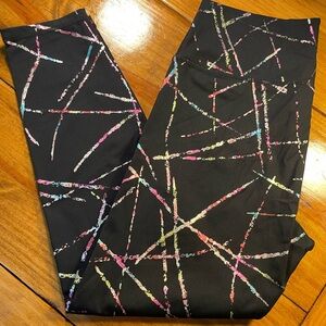 Colorful Abstract Patterned Leggings